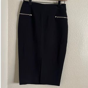 Black high waisted skirt